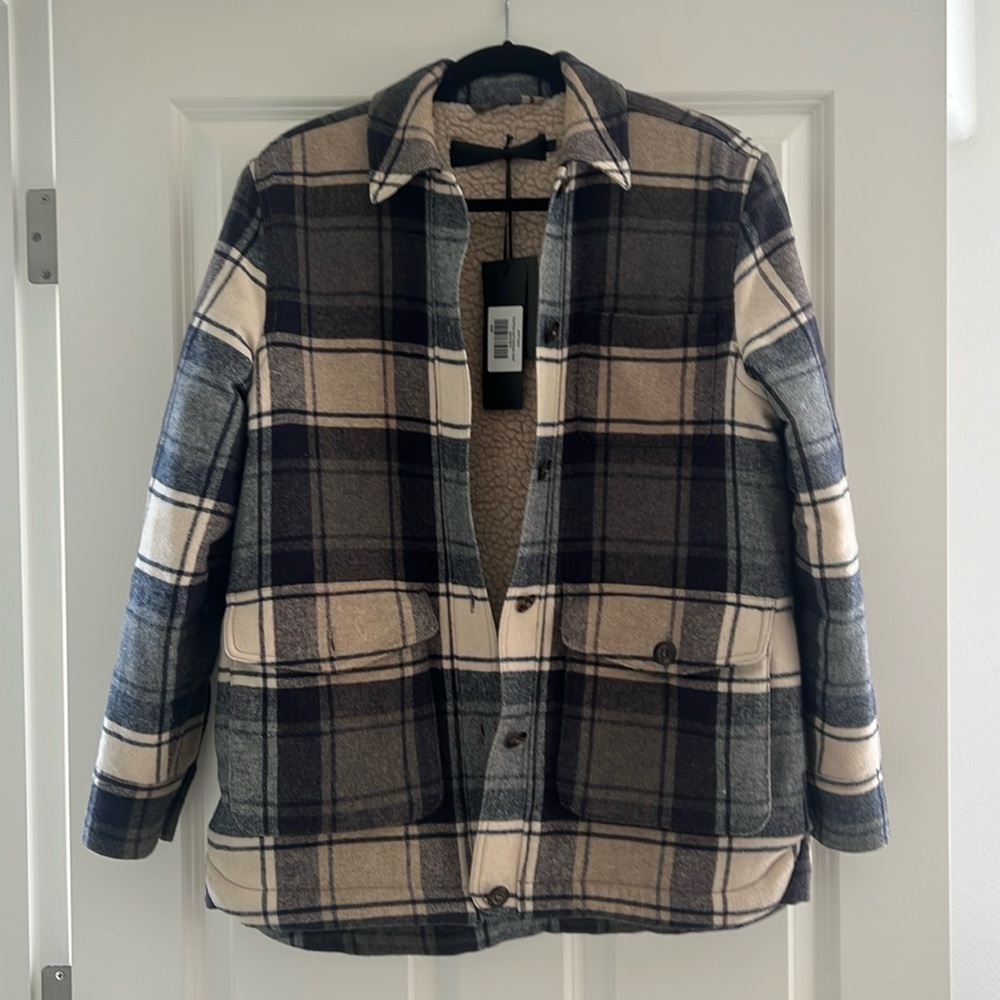 Jenni Kayne Shearling-Lined Farmhouse Jacket Sz Small BNWT!